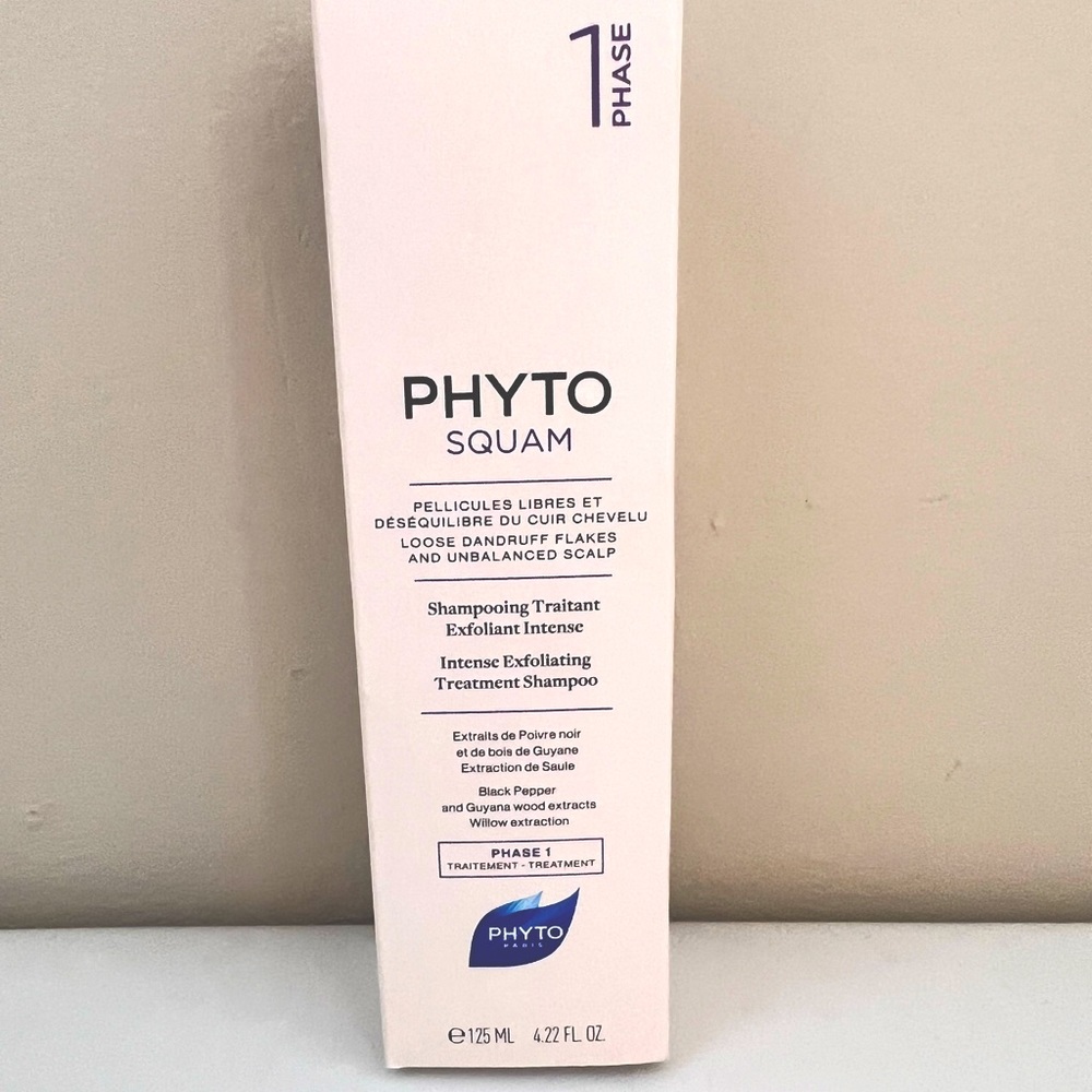 NEW Phyto Squam Phase 1 Intense Exfoliating Treatment Shampoo for Dandruff